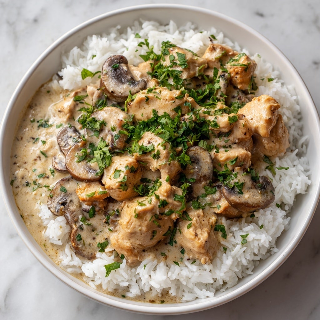 Parmesan-Garlic Mushroom Chicken Recipe - Recipe Image
