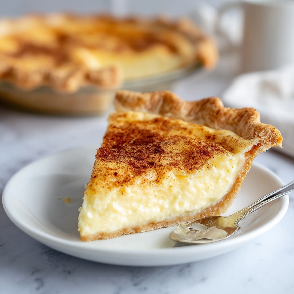 Old-Fashioned Egg Custard Pie Recipe - Recipe Image