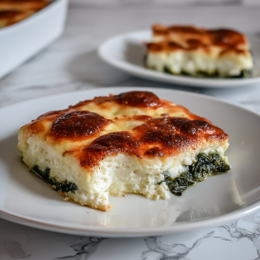 Baked Spinach and Cheese Egg Casserole Recipe - Recipe Image