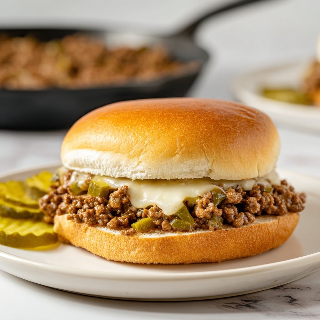 Philly Cheesesteak Sloppy Joes Recipe - Recipe Image