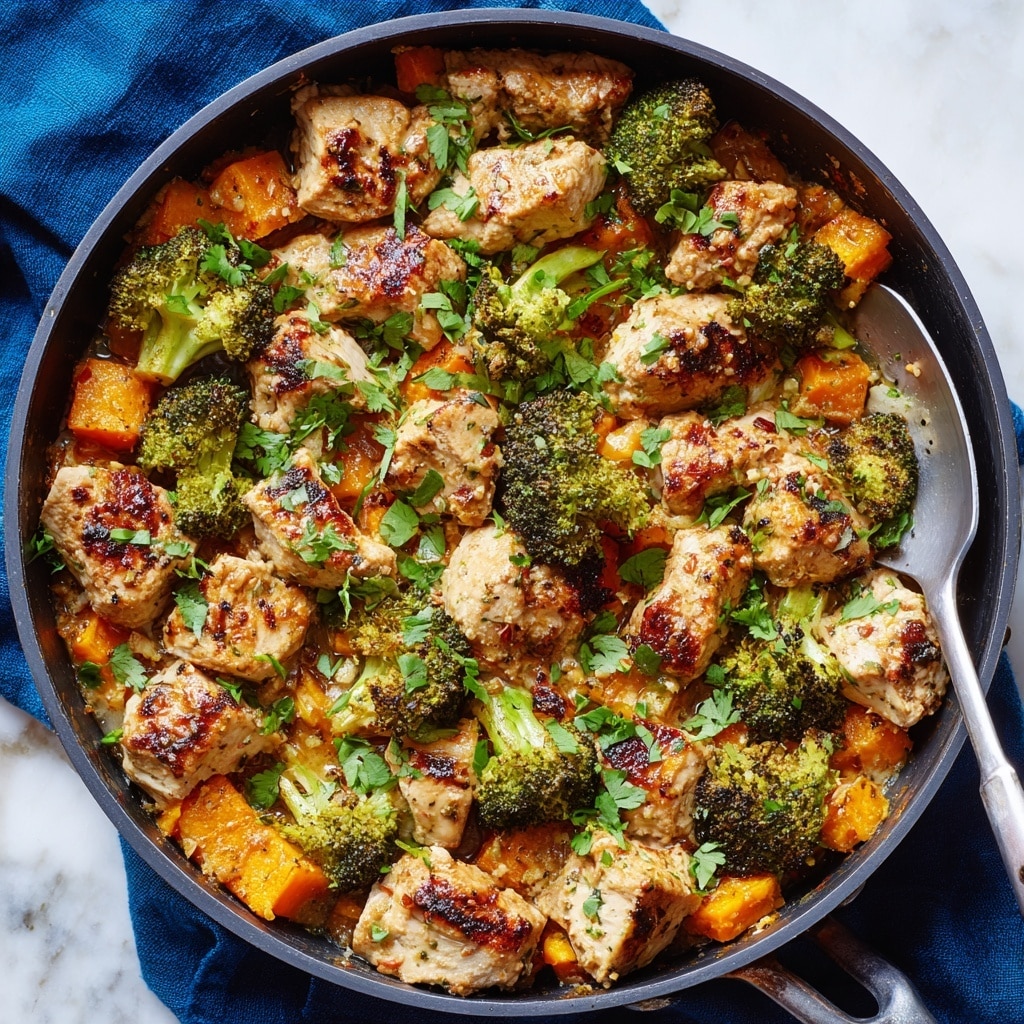 One-Pan Honey BBQ Chicken & Sweet Potatoes Recipe - Recipe Image