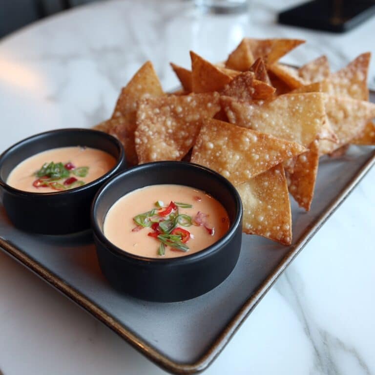 Nacho Triangles with Salsa-Ranch Dipping Sauce Recipe