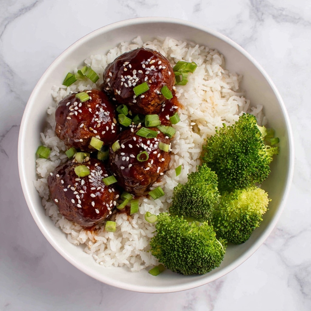 Asian Chicken Meatballs with Honey Soy Glaze Recipe - Recipe Image