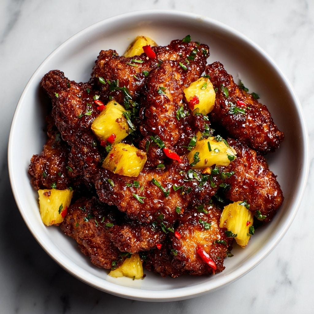 Brown Sugar Pineapple Wings Chicken Recipe - Recipe Image