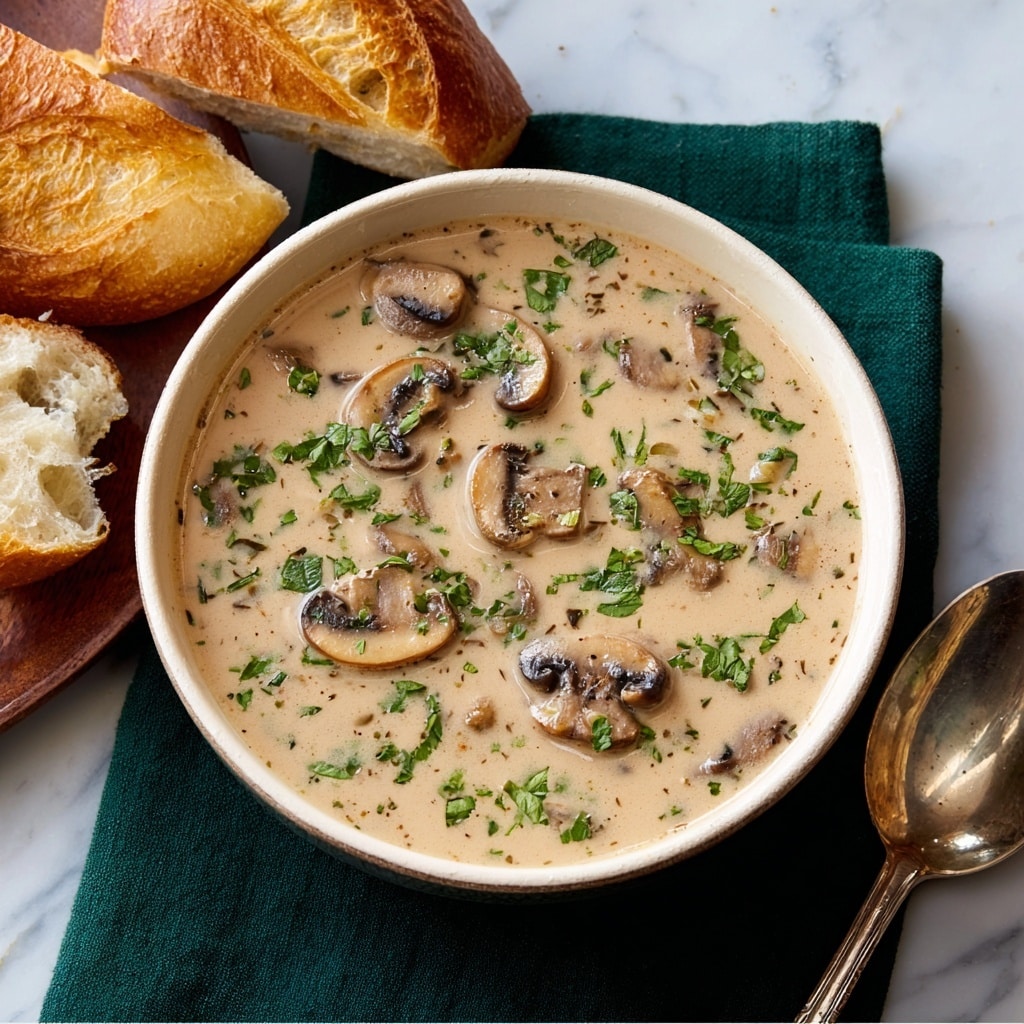 Creamy Mushroom Soup Recipe - Recipe Image