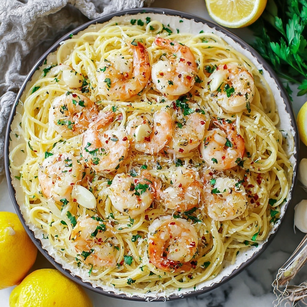 Garlic Shrimp Pasta Bake Recipe - Recipe Image