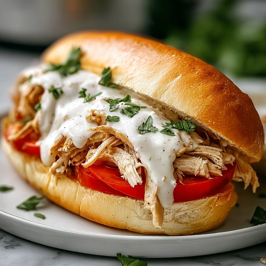 Slow Cooker Chicken Philly Sandwiches Recipe - Recipe Image
