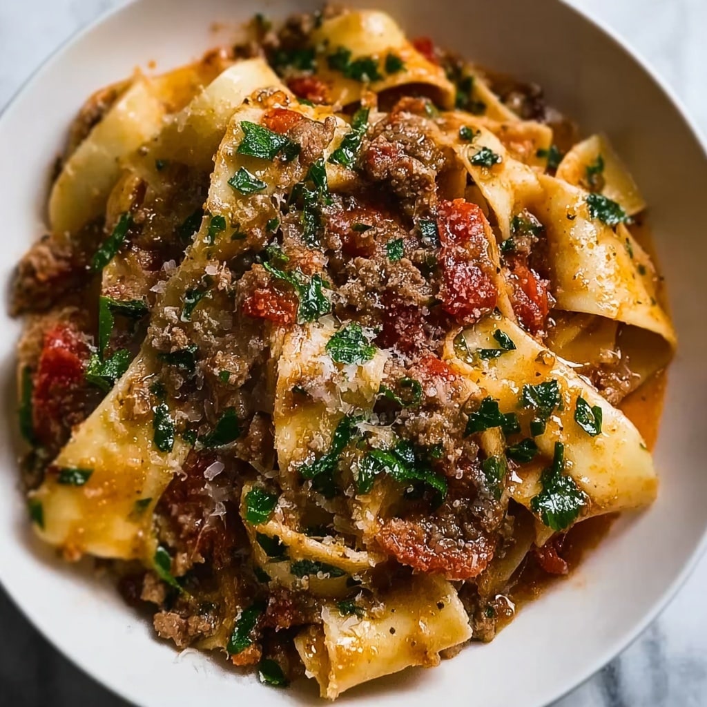 Creamy Italian Sausage Sun Dried Tomato Pasta Recipe - Recipe Image