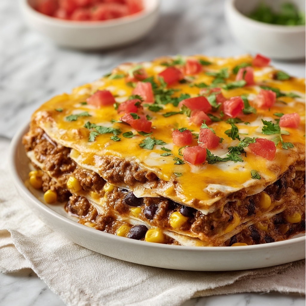 Taco Casserole with Tortillas Recipe - Recipe Image