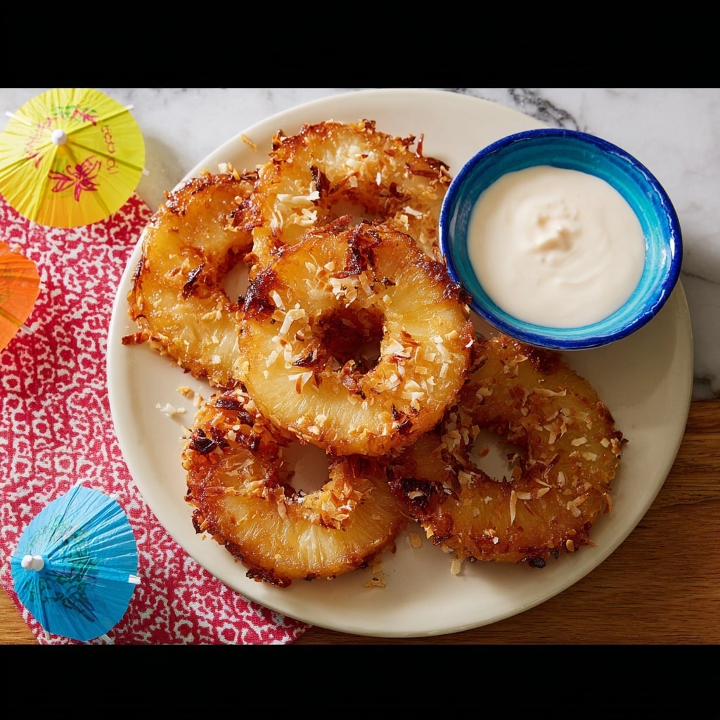 Fried Pina Colada Rings Recipe - Recipe Image