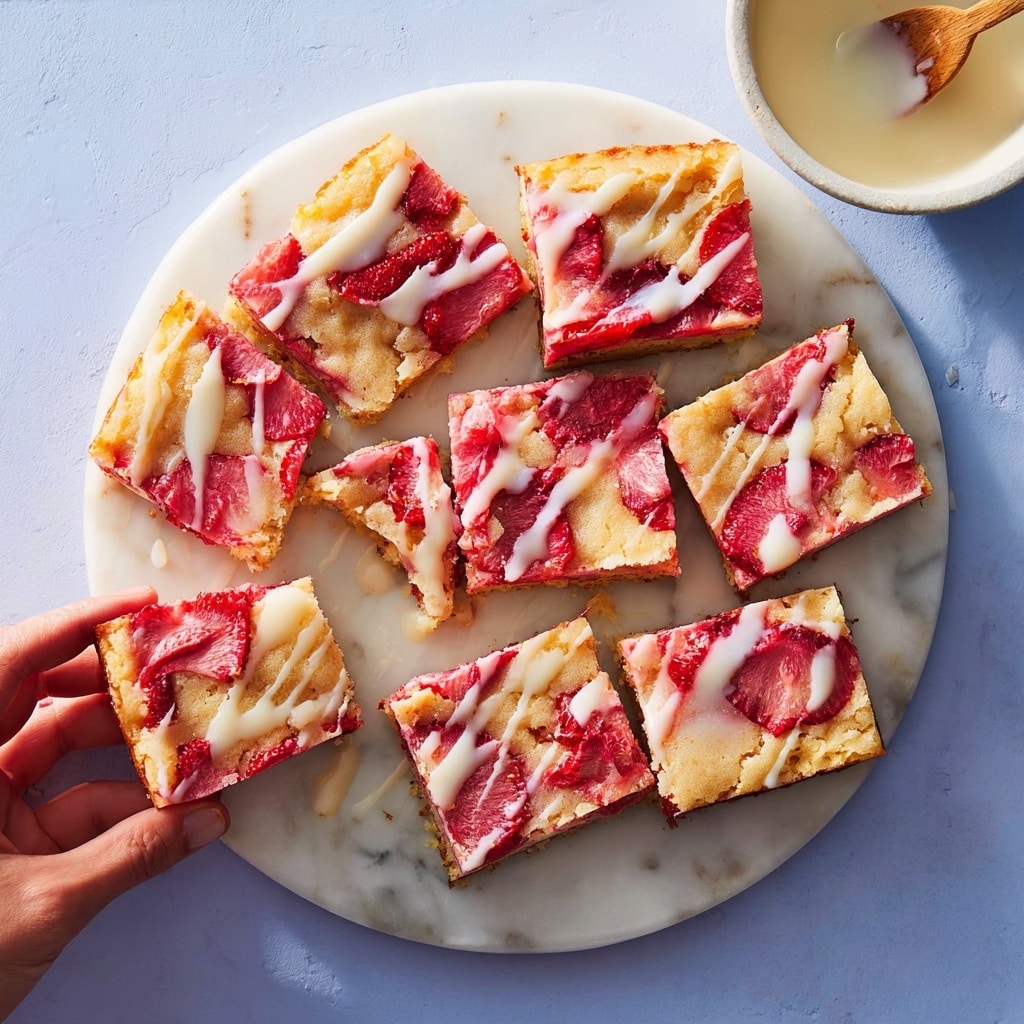 Rhubarb Shortbread Bars Recipe - Recipe Image