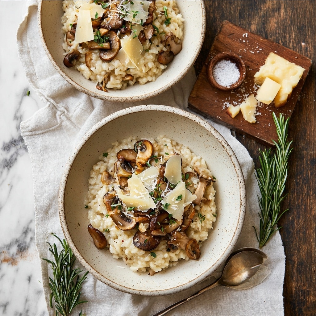 Mushroom and Chestnut Risotto Recipe - Recipe Image