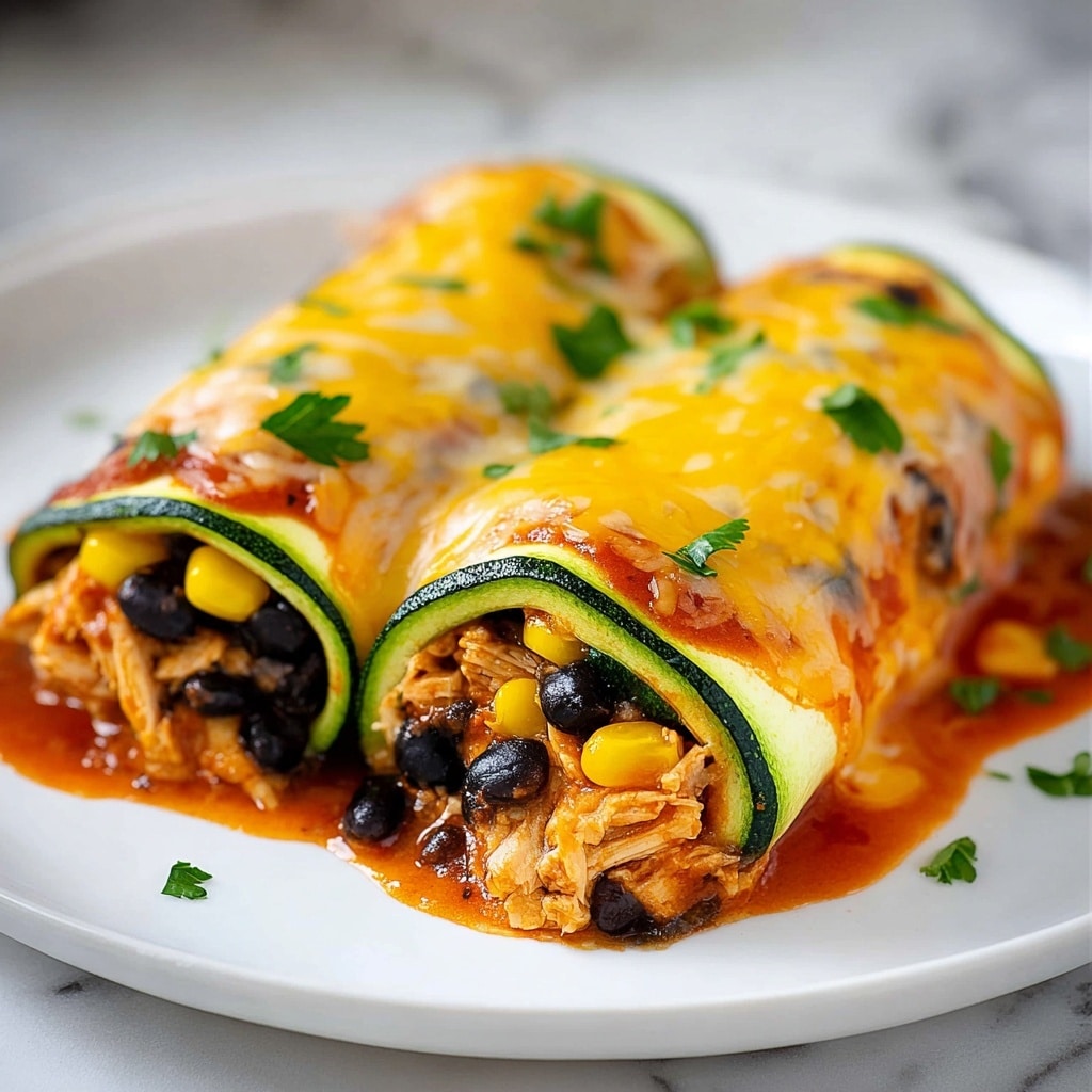 Zucchini Enchilada Roll-Ups Recipe - Recipe Image