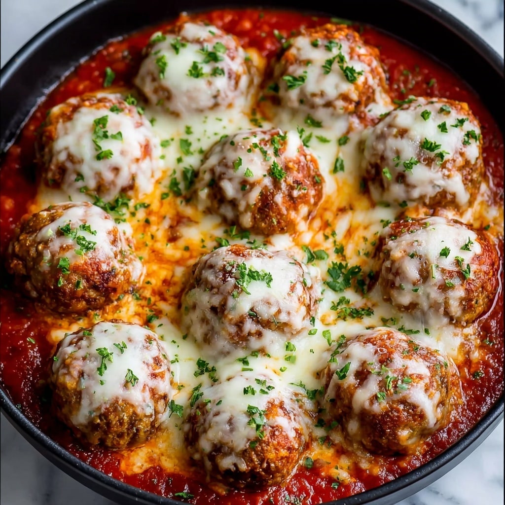 Meatballs Parmesan Casserole Recipe - Recipe Image