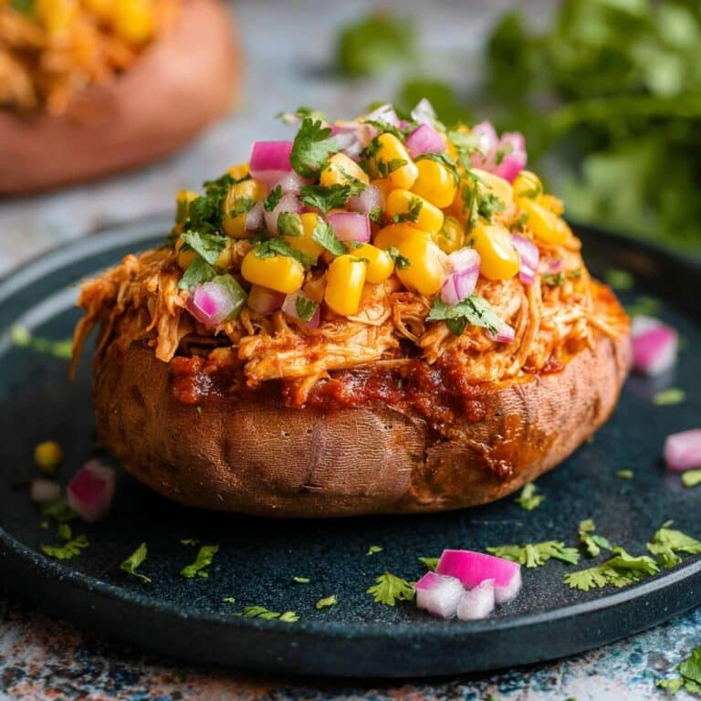 BBQ Chicken Stuffed Sweet Potatoes Recipe