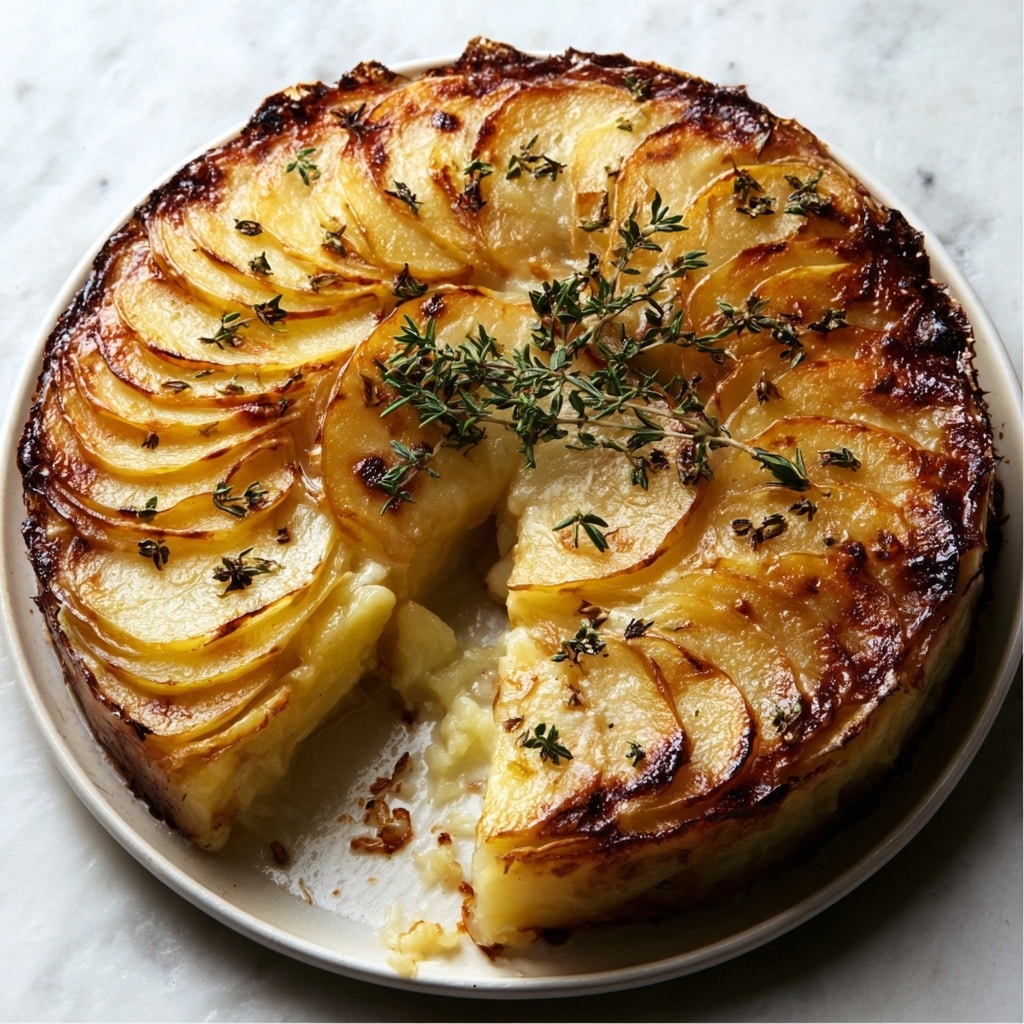 Crispy Balsamic Thyme Potato Torte Recipe - Recipe Image