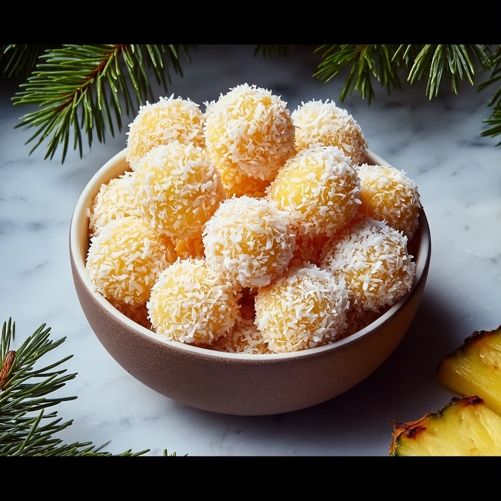 Pineapple Christmas Balls Recipe - Recipe Image
