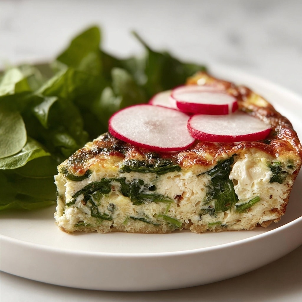 Spring Vegetable & Herb Frittata with Green Goddess Dressing Recipe - Recipe Image