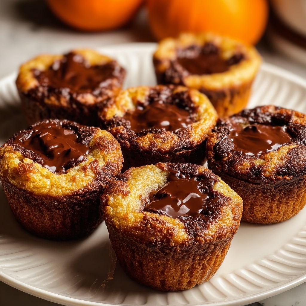 Molten Chocolate Pumpkin Muffins Recipe - Recipe Image