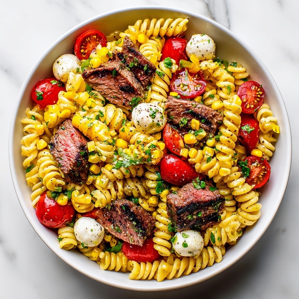 Chimichurri Steak Pasta Salad Recipe - Recipe Image
