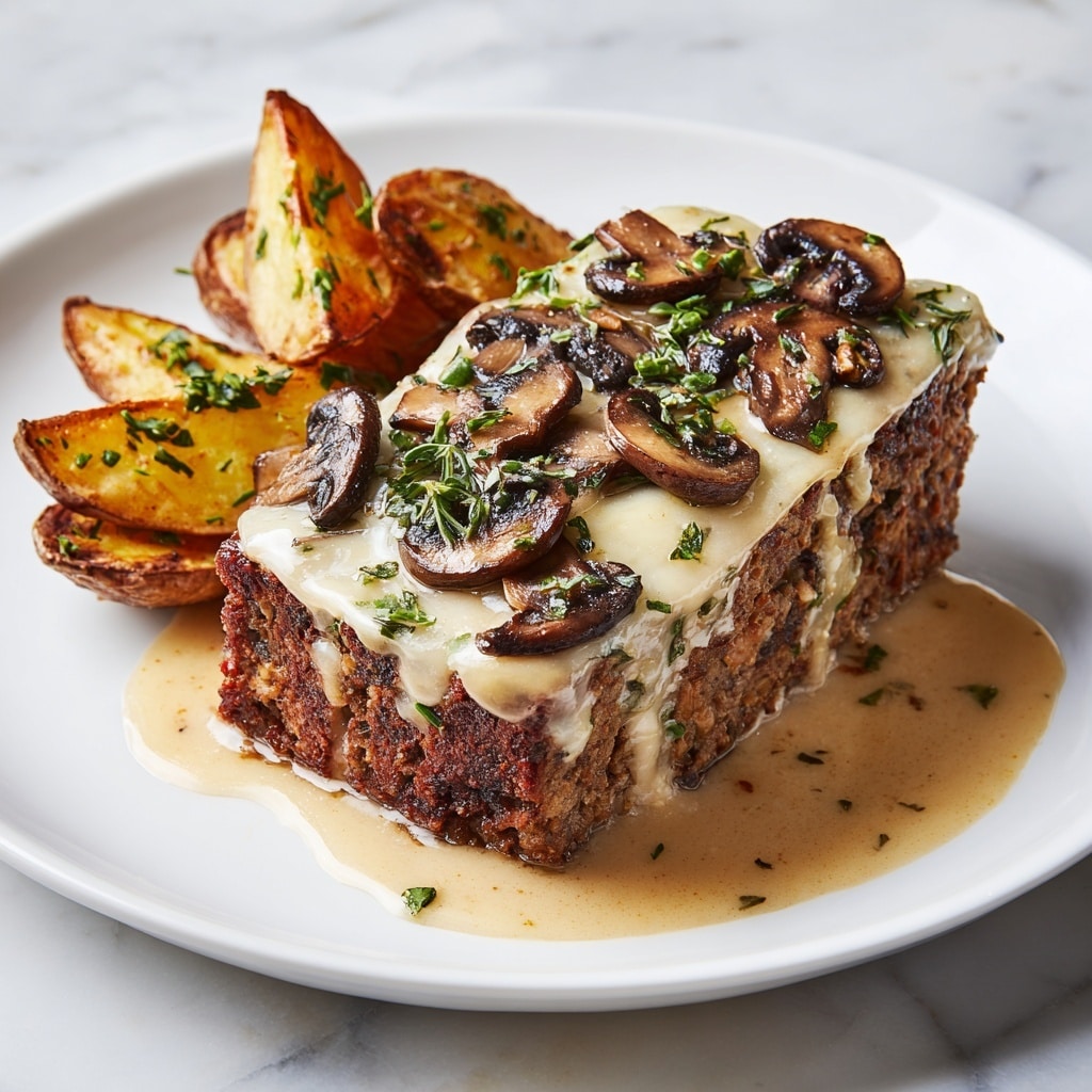 Mushroom Swiss Cheese Meatloaf: A Delicious Twist on a Classic Recipe - Recipe Image