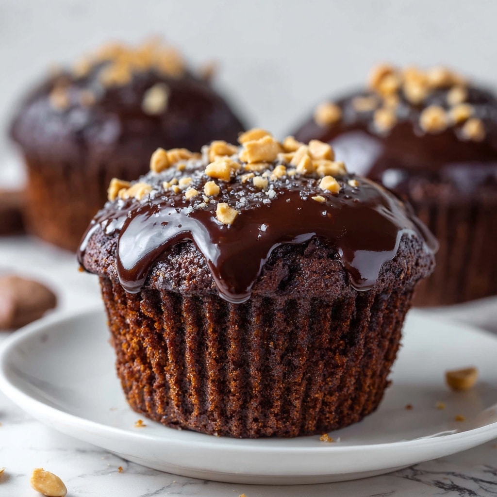 Mini Flourless Peanut Butter Chocolate Cakes Recipe - Recipe Image
