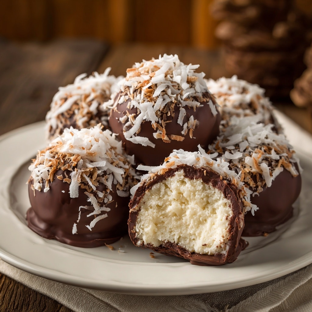 No-Bake Coconut Cream Balls Recipe - Recipe Image