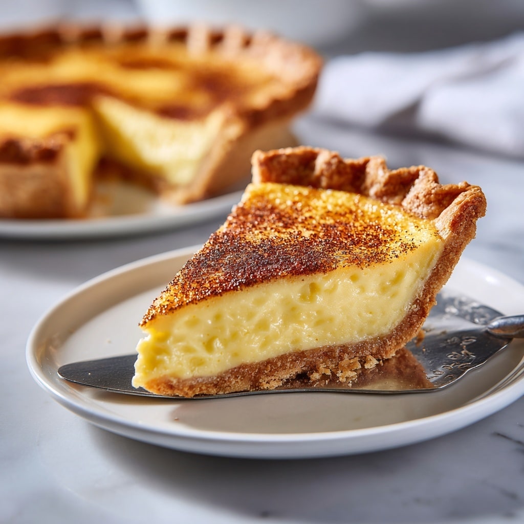Old-Fashioned Egg Custard Pie Recipe - Recipe Image