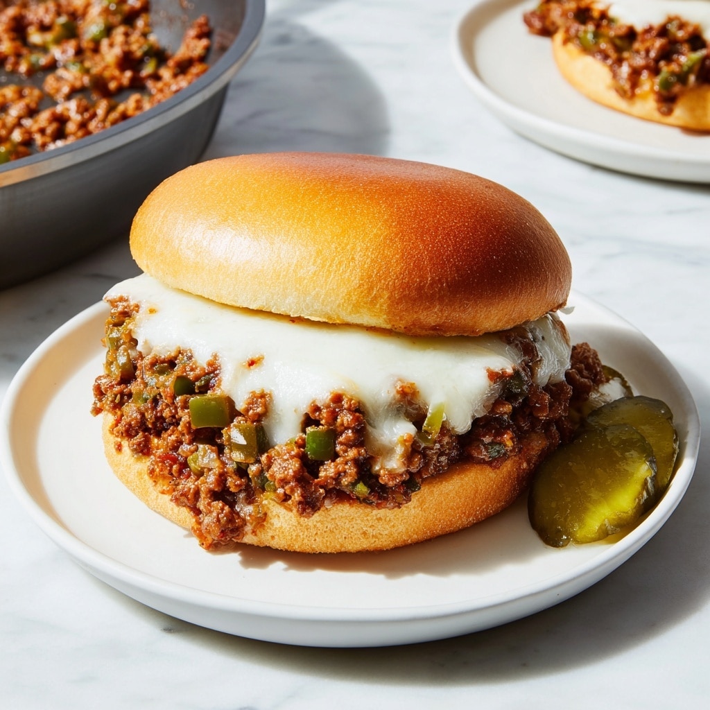 Philly Cheesesteak Sloppy Joes Recipe - Recipe Image