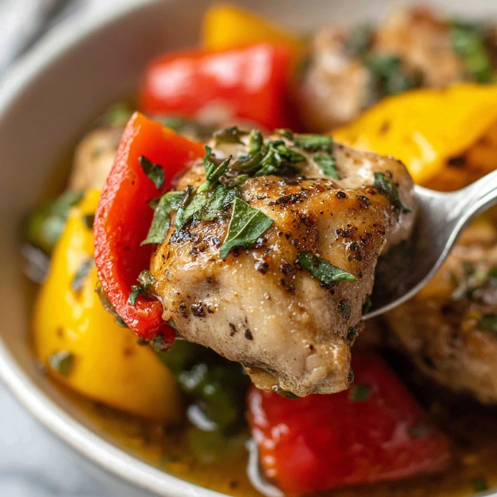 Balsamic Chicken and Peppers Recipe - Recipe Image