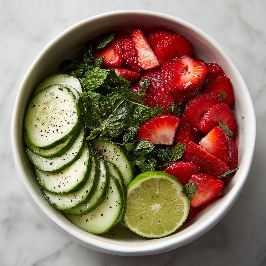 Cucumber Strawberry Salad Recipe - Recipe Image