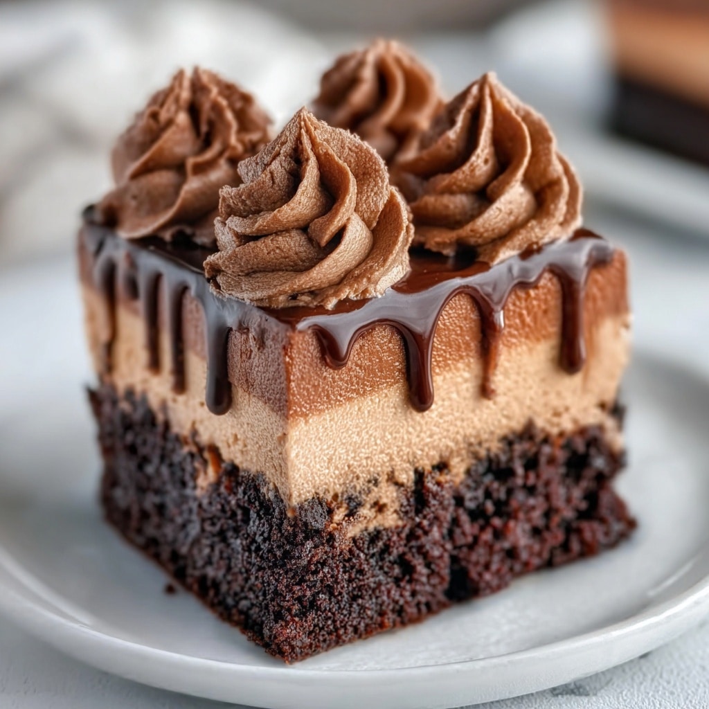 Espresso Infused Mocha Poke Cake Recipe - Recipe Image