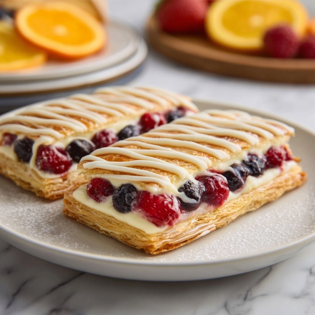 Cream Cheese and Berry Danish Pastries Recipe - Recipe Image