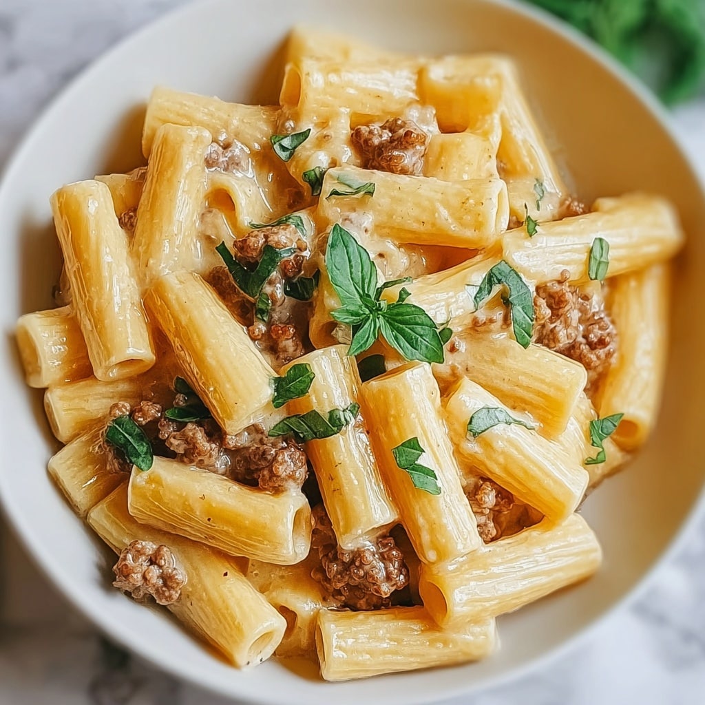 Creamy Sausage Rigatoni Recipe - Recipe Image