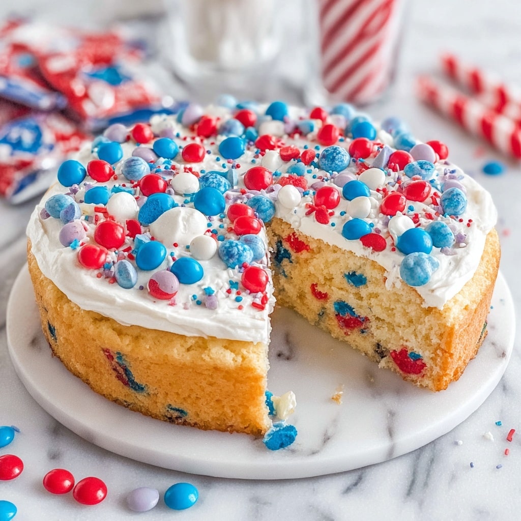 Fireworks Sugar Cookie Cake Recipe - Recipe Image