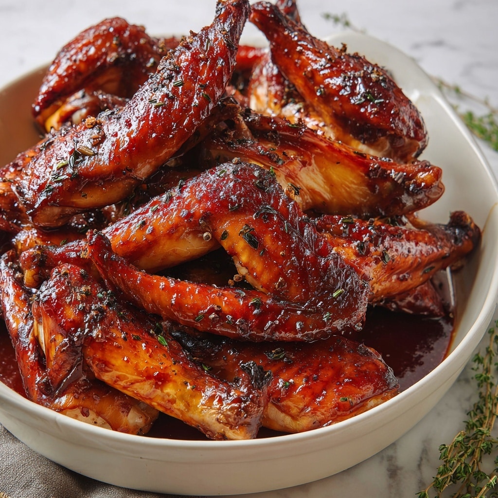 Honey Baked Turkey Wings Recipe - Recipe Image