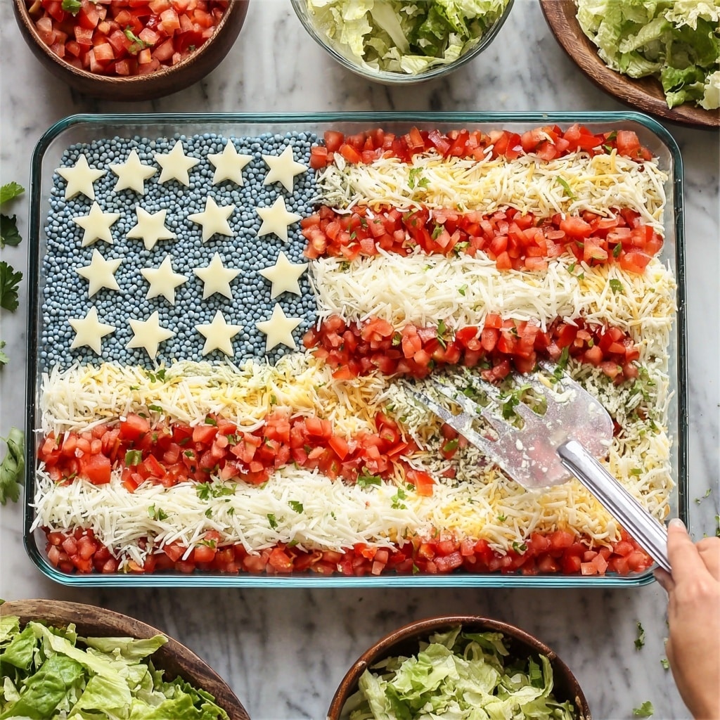 Taco Salad Flag Recipe