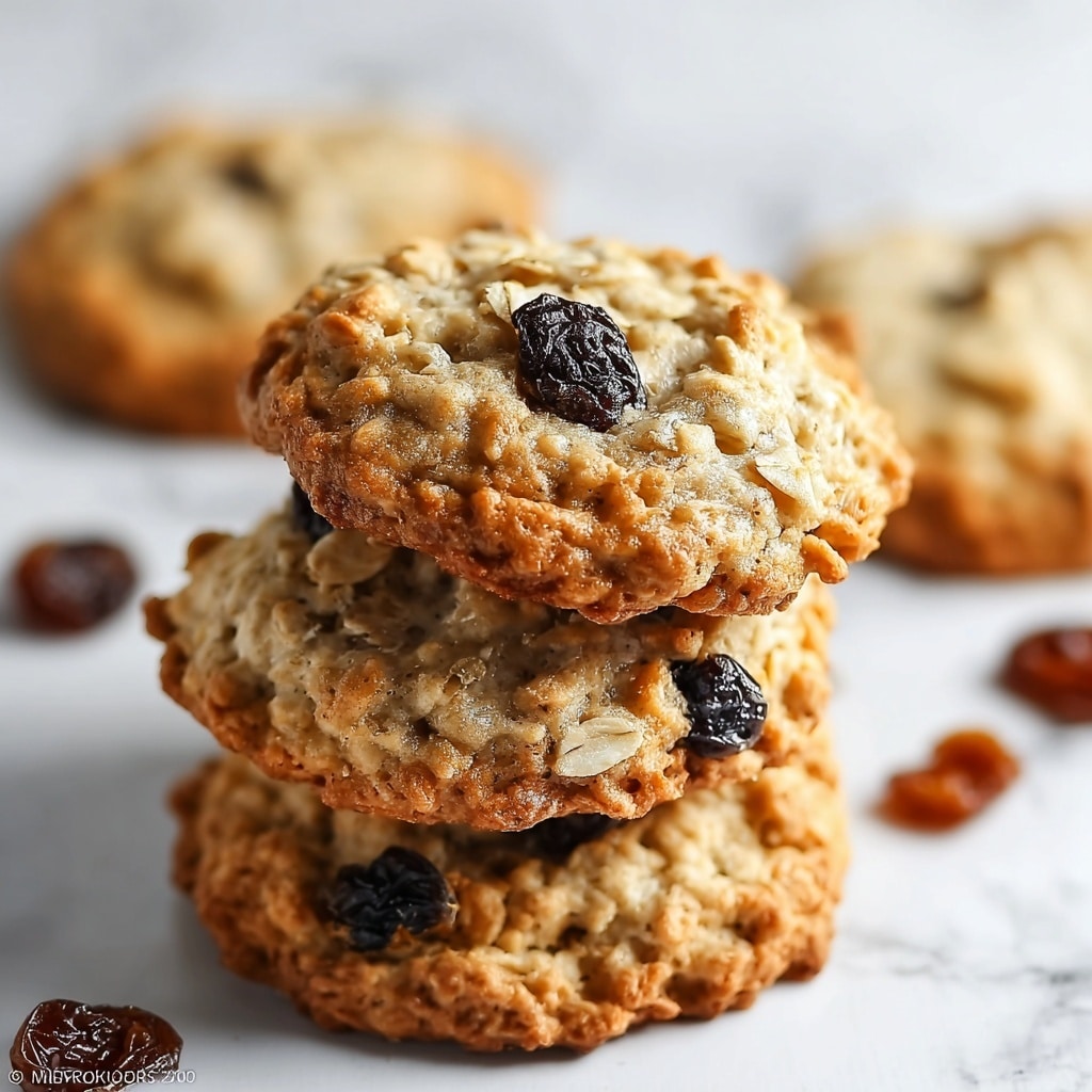 Soft & Chewy Oatmeal Raisin Cookies Recipe - Recipe Image