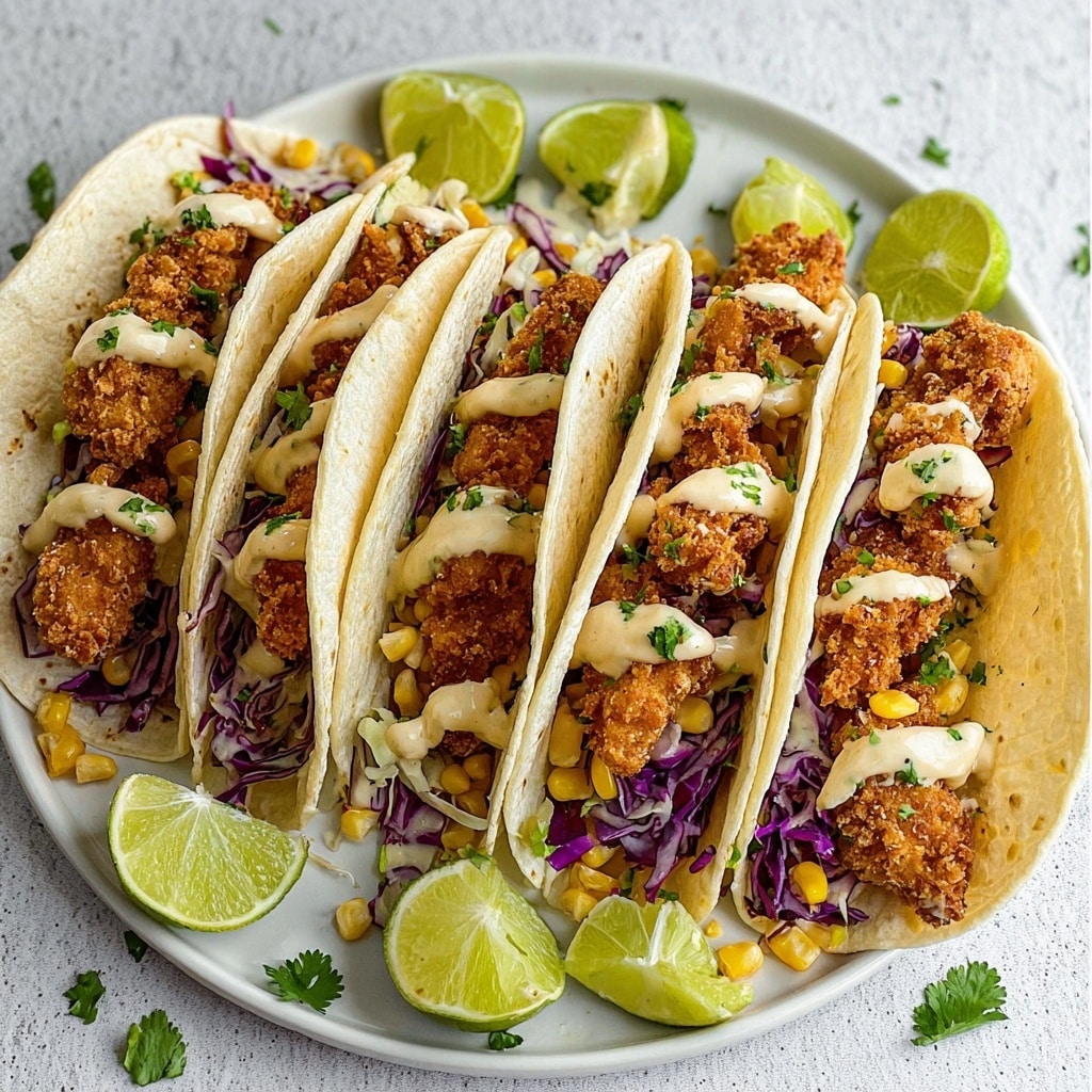 Crispy Fried Chicken Tacos Recipe - Recipe Image