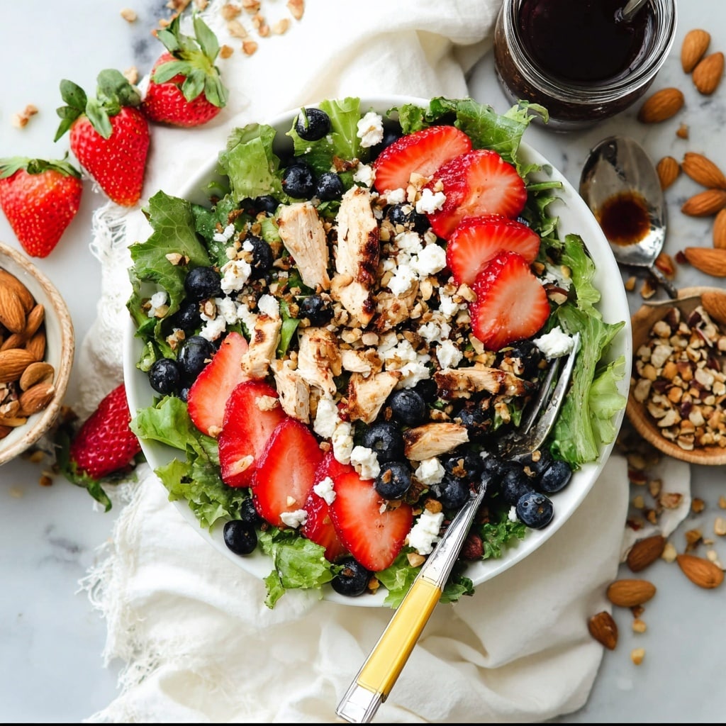 Strawberry Chicken Salad with Balsamic Dressing Recipe - Recipe Image