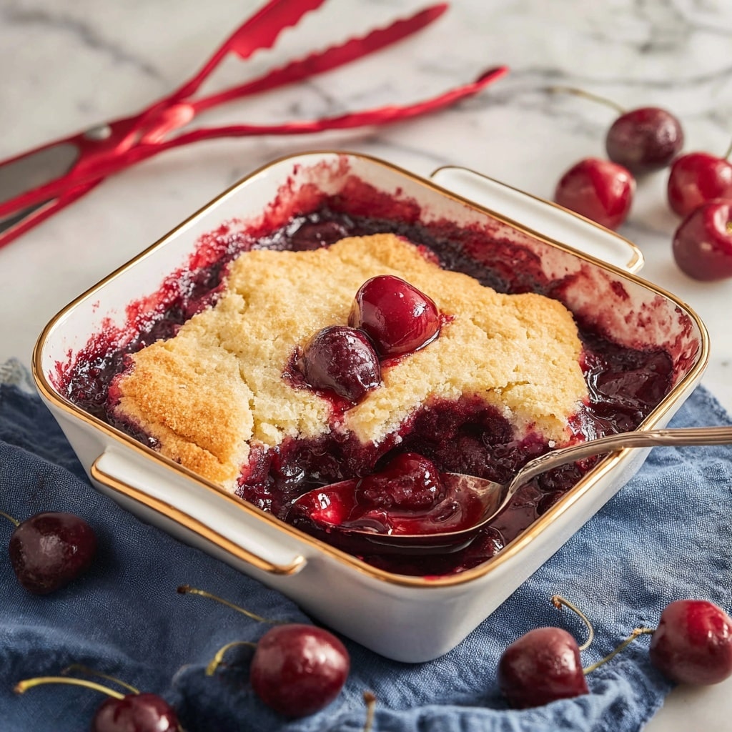Sweet Cherry Cobbler Recipe - Recipe Image