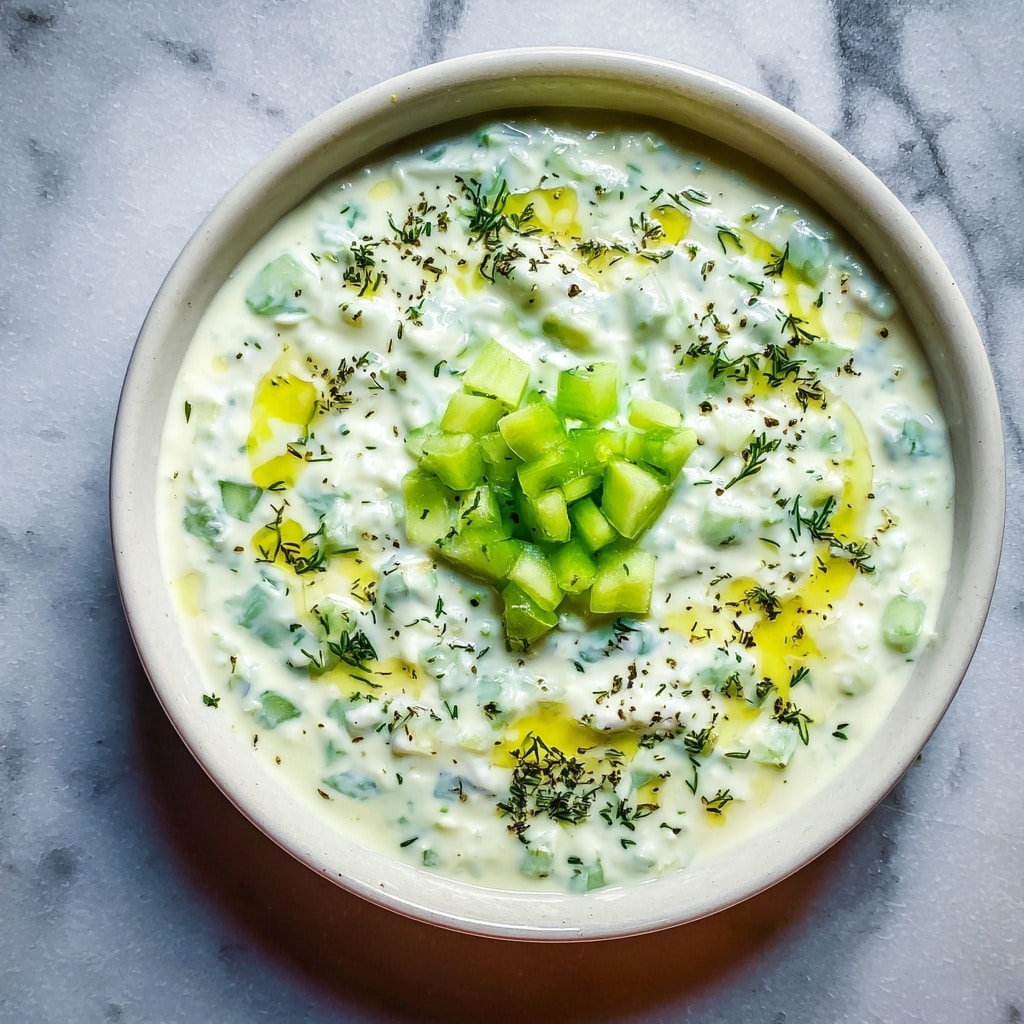 Cacık (Turkish Yogurt Cucumber) Recipe - Recipe Image