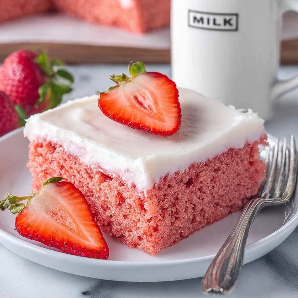 Strawberry Box Cake Recipe - Recipe Image