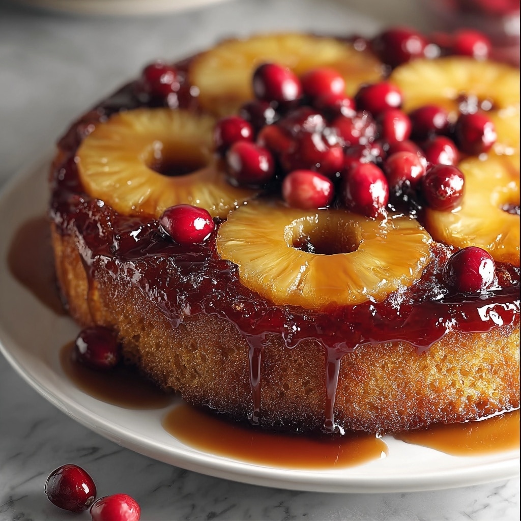 Cranberry Pineapple Upside-Down Cake Recipe - Recipe Image