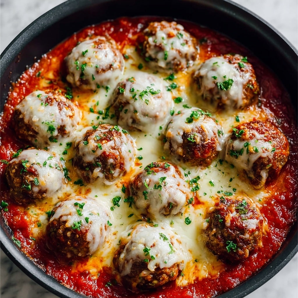 Meatballs Parmesan Casserole Recipe - Recipe Image