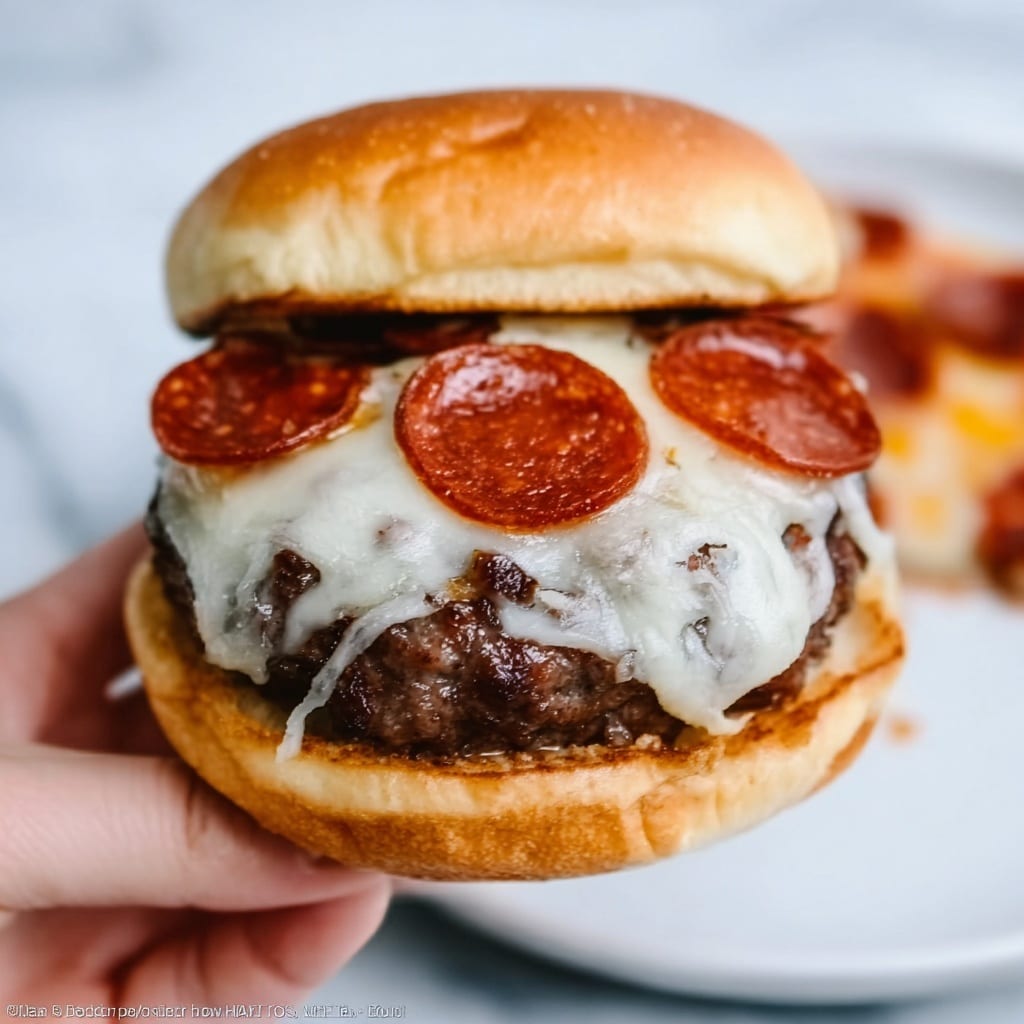 Pizza Burgers Recipe - Recipe Image