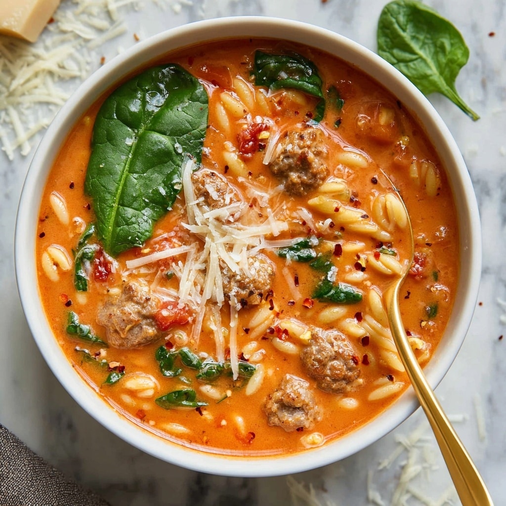 Marry Me Sausage Orzo Soup Recipe - Recipe Image