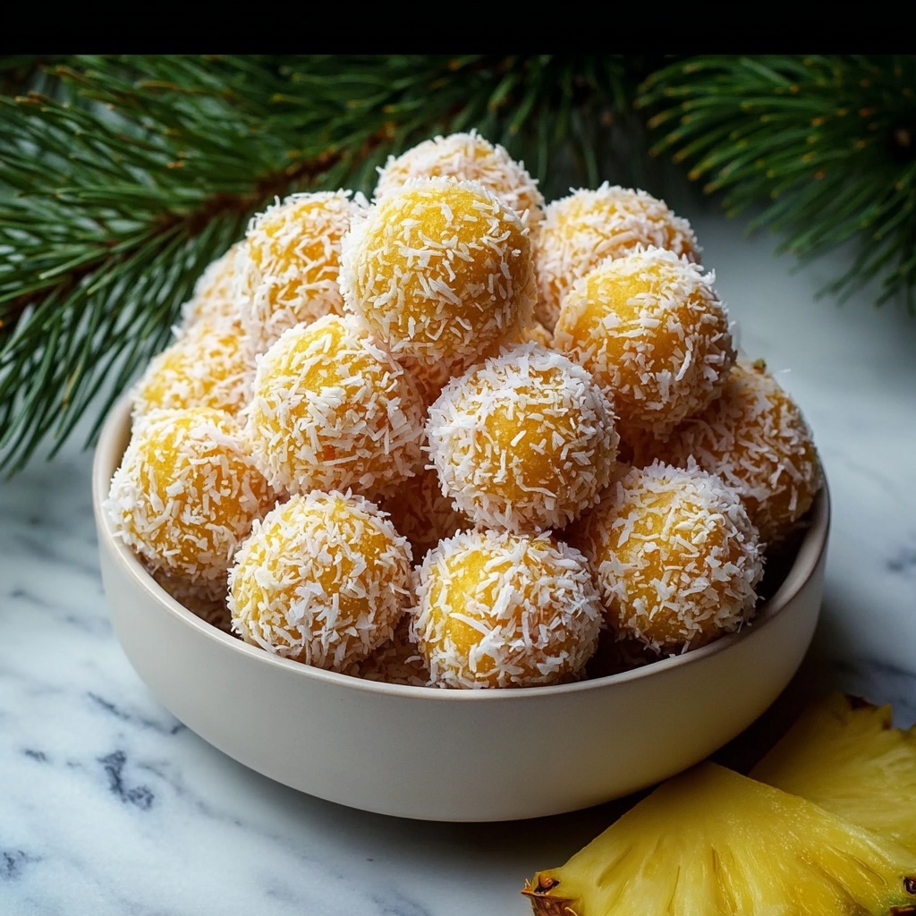 Pineapple Christmas Balls Recipe - Recipe Image