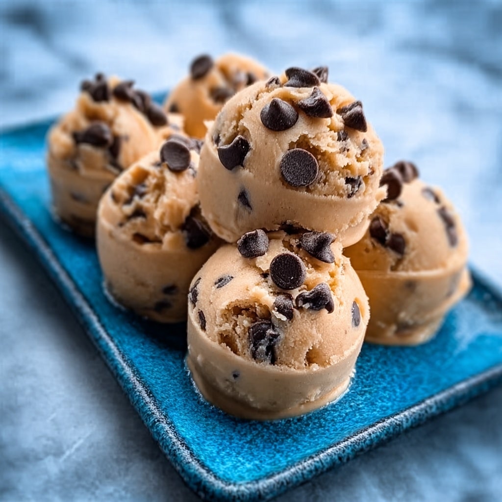 Frozen Greek Yogurt Peanut Butter Bites with Chocolate Chips Recipe - Recipe Image
