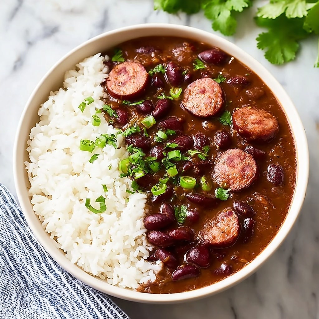 Creole Red Beans and Rice with Andouille Sausage Recipe - Recipe Image